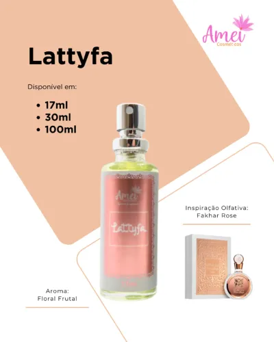 Perfume Amei Cosméticos Lattyfa 17ml