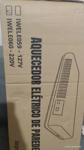 Aquecedor elétrico de parede