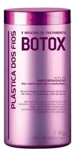 Máscara reconstrutora capilar anti volume e Frizz botox
