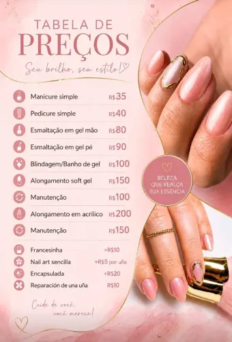 Unhas em Gel e Esmaltação Semipermanente em Curitiba