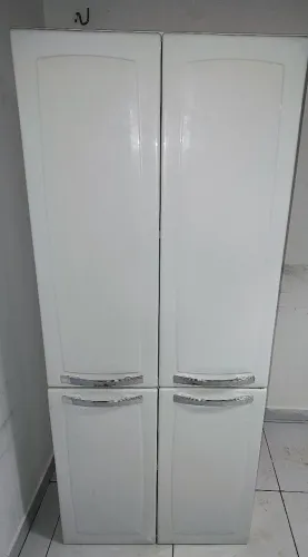 armário de cozinha metal branco 4 portas torre
