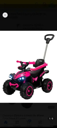 Triciclo infantil elétrico