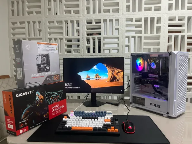 Pc gamer + monitor 144hz 