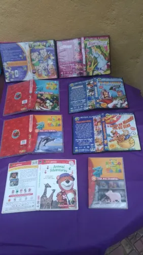 Dvds Infantis, varios titulos, bom estado. E outros.