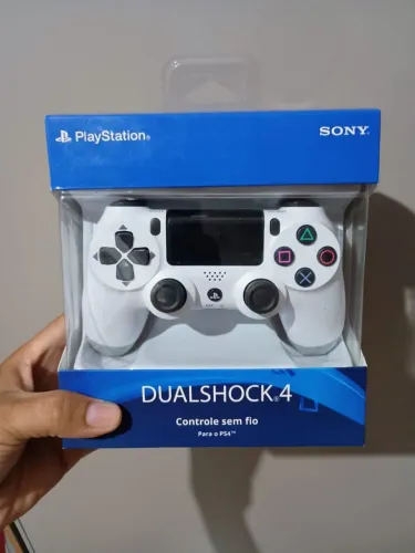 Controle Ps4 Branco Bluetooth