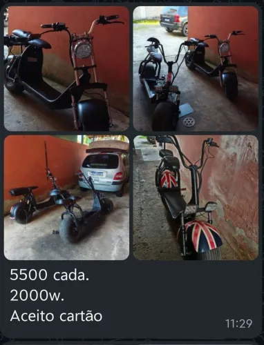 Scooter elétrica 2000w
