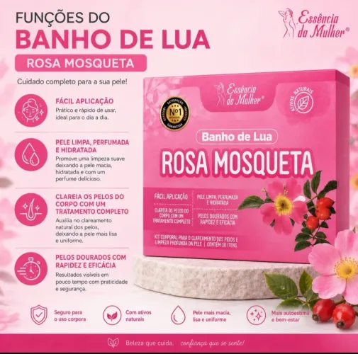 Kit Banho de Lua Essência da Mulher - Clareamento e Hidratação Completa