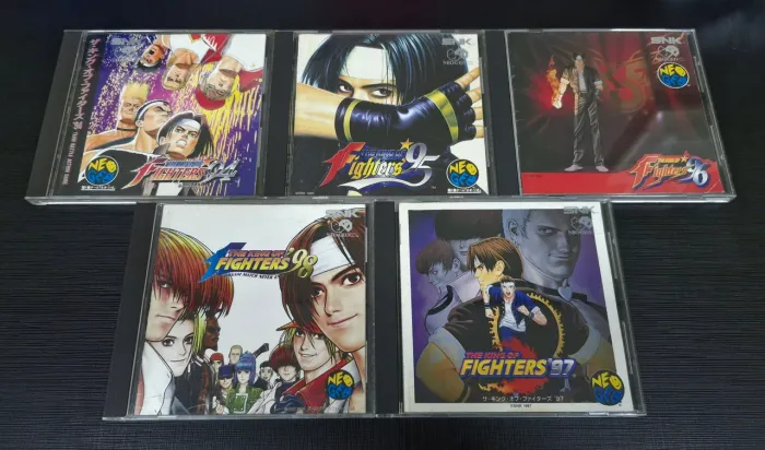 COLEÇÃO THE KING OF FIGHTERS 94 95 96 97 98 NEO GEO CD ORIGINAIS