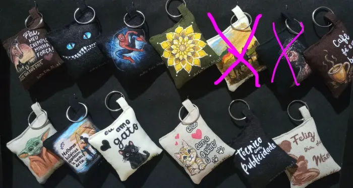 Chaveiro acessório pra mochila etc.