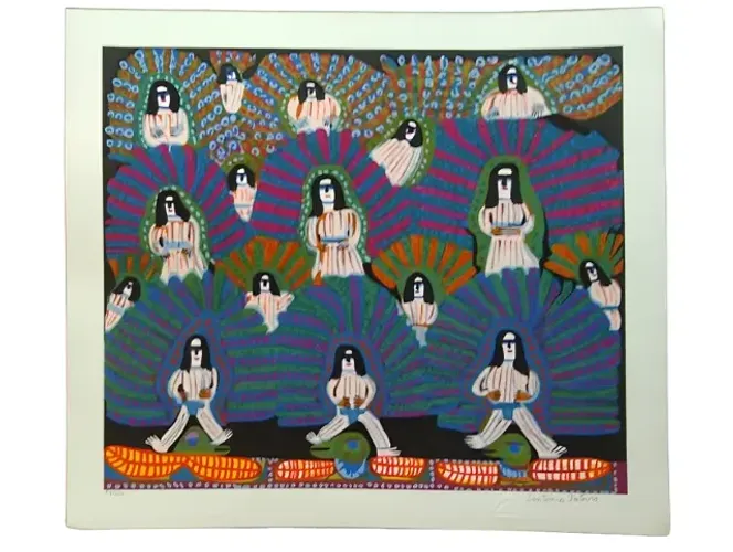 Antônio Poteiro linda serigrafia 70 x 80 cm