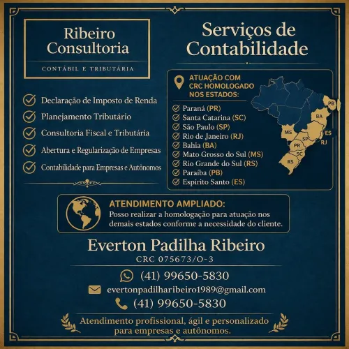 Serviços de Contabilidade, Legalização de Empresa. Reativação de Inscrição Estadual...