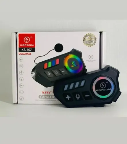 Fone microfone para capacete