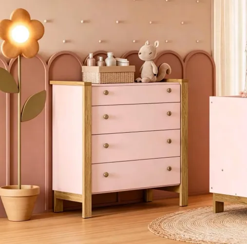 Cômoda Infantil 100% MDF | Entregamos em Até 24 Horas