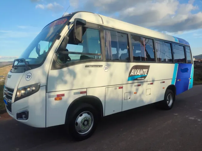 Microônibus Volare attack V8L ano 2022, 26 lugares ar condicionado