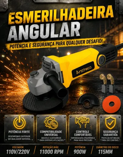 ESMERILHADEIRA E LIXADEIRA 900w