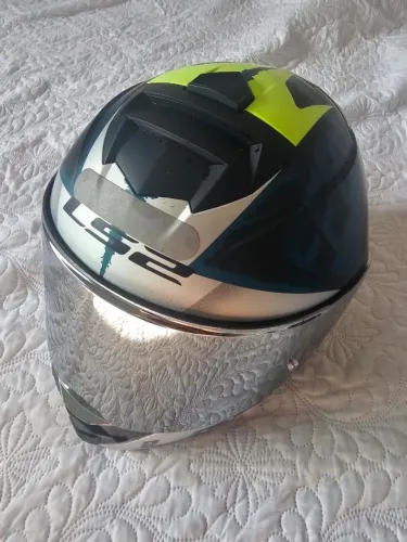 CAPACETE LS2 STORM FF800 SPRINTER MATTE BLACK/SILVER/COBALT TAM 60