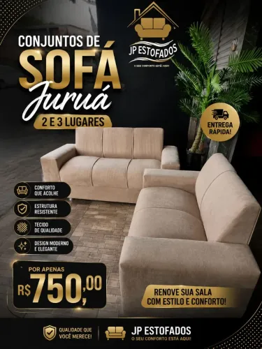 Conjuntos de sofá jurua 2 e 3 lugares