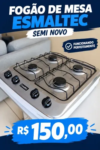 Fogão de mesa esmaltec