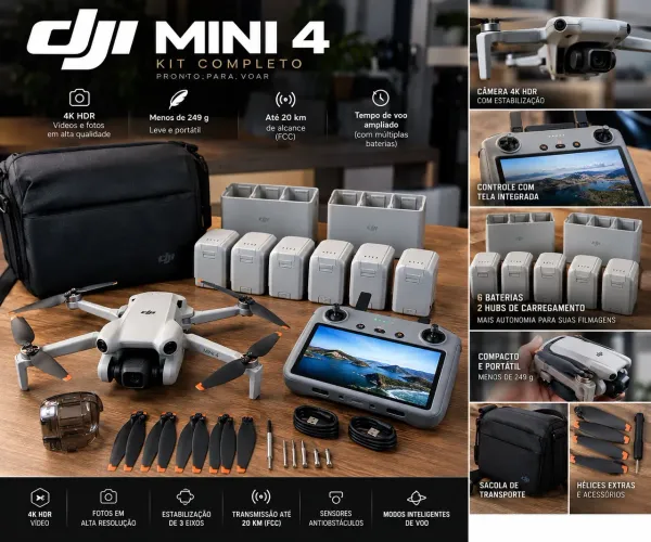Drone DJI mini 4 combo fly more