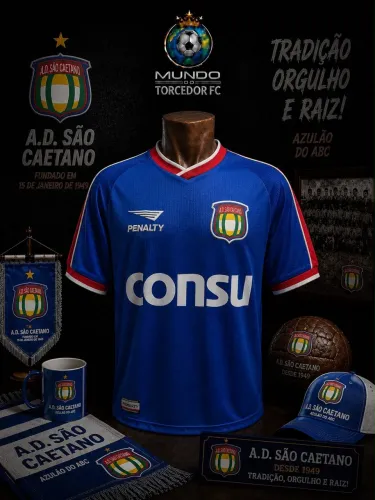 Camisa São Caetano 2001 (Número 10)- vice campeão brasileiro 