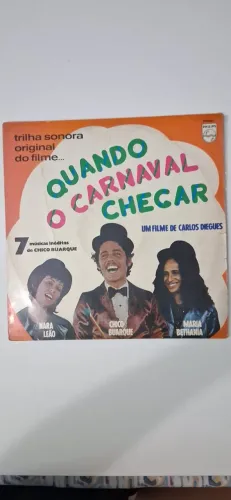 lp trilha sonora do filme quando o carnaval chegar usado