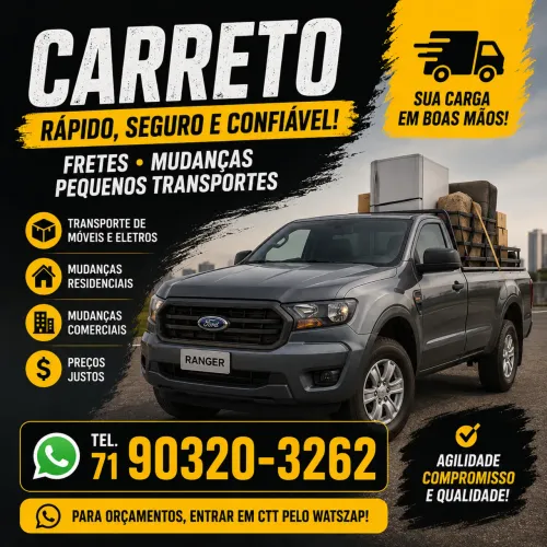? CARRETO RÁPIDO E SEGURO ?
