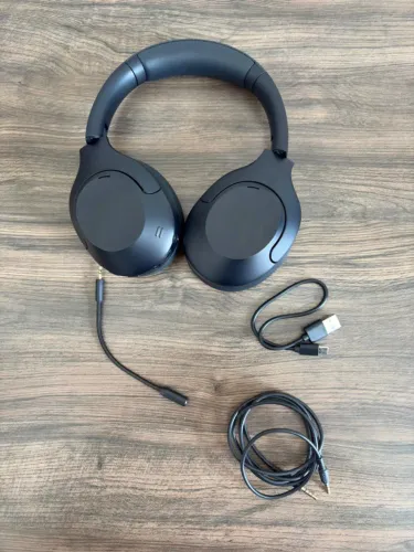 HAYLOU S30 Fone de ouvido Bluetooth com Cancelamento Ativo de Ruído, Over Ear Headphones c