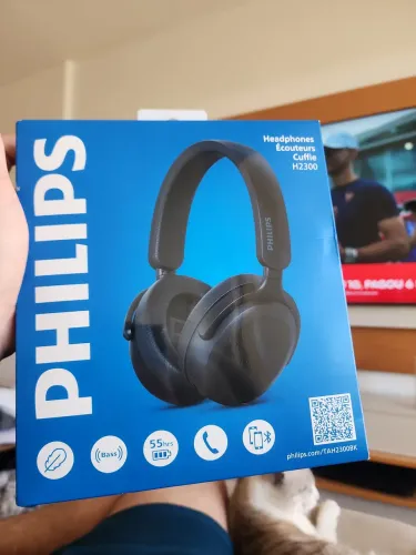 Headphone Philips TAH2300BK/00 - Novo, lacrado, com nota fiscal e garantia de fabricante.
