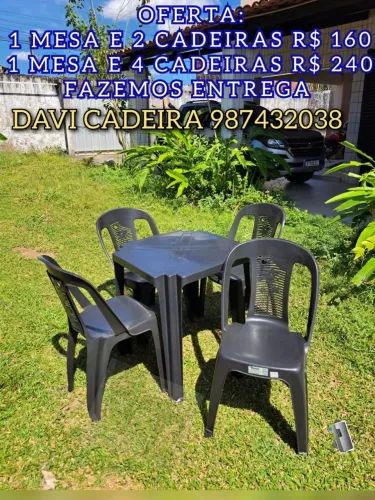 MESA COM CADEIRA DE PLASTICO KDMD DKSMSOWMD8D D8DD D8W E8EME9DNS8W WID SIW E8W.W9WNW8DNS8W