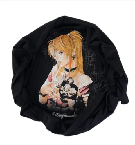 Camiseta Death Note Misa Amane - Estética Gothcore / Y2K Underground