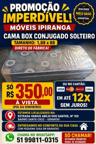 Cama box conjugado solteiro