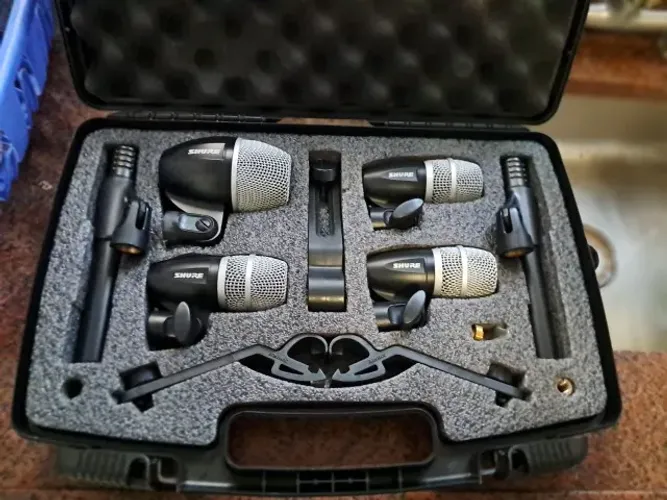 kit de microfones para bateria shure PGDMK6 + SM57