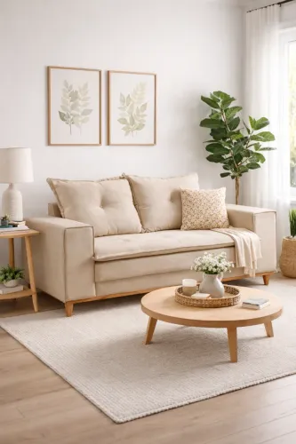 Sofá Living Caparaó 1,60m Linho Produto Novo! Pronta Entrega!