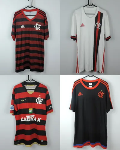 Lote 11 Camisas (10 Flamengo + 1 Espanha)