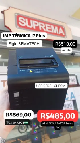 IMPRESSORA TERMICA DE CUPOM TEMOS PRA ATACADO A APARTIR 3UND
