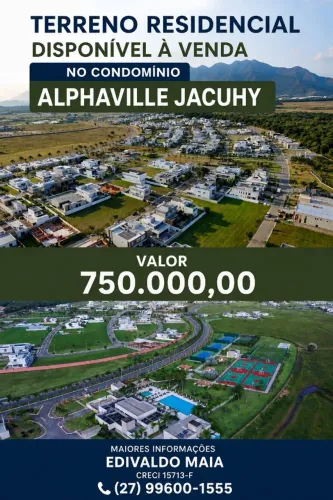 Terreno, 603 m², à venda por R$ 750.000 - Alphaville Jacuhy