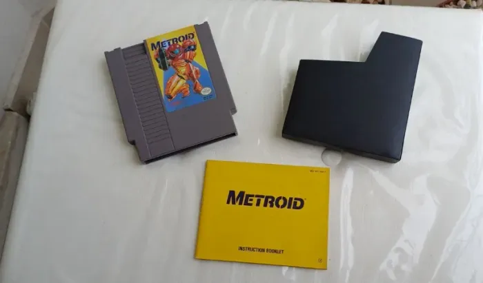 Cartucho Metroid Nes + Luva + Manual Original Impecável Raro