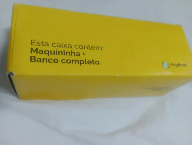 Vendo maquininha pagbank usada apenas 2 vezes nova na caixa