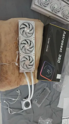 Water Cooler ARGB 360mm AstroBeat Branco Jungle Leopard Com Telinha