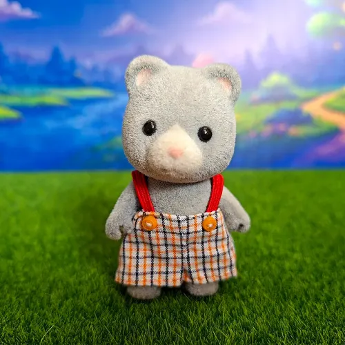 Sylvanian Families - Bearbury Bear/Urso Cinza Vintage