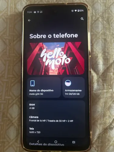 Vende-se moto g 34