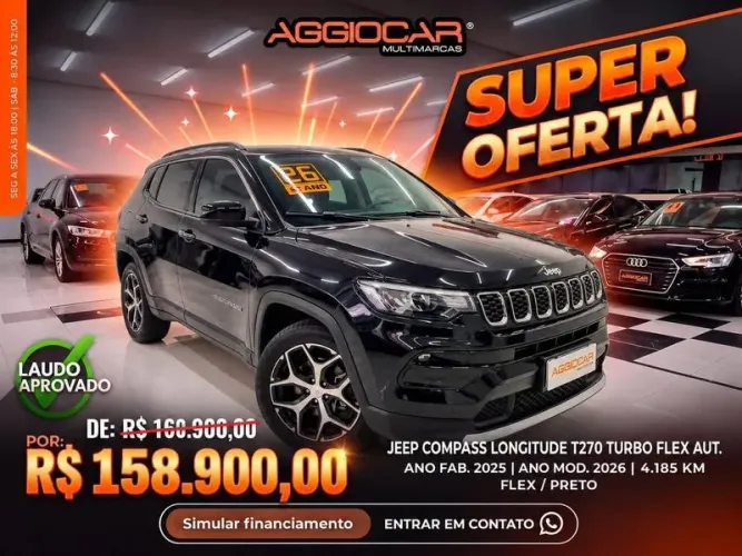 Jeep Compass Long. T270 1.3 TB 4X2 Flex AUT 2026