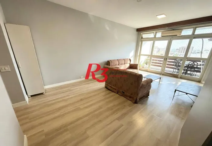 Apartamento com 3 dormitórios para alugar, 137 m² por R$ 6.500,02/mês - Boqueirão - Santos