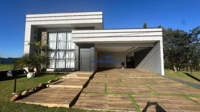 Casa nova Térrea com 3 quartos à venda em condomínio fechado em Vargem Grande Paulista