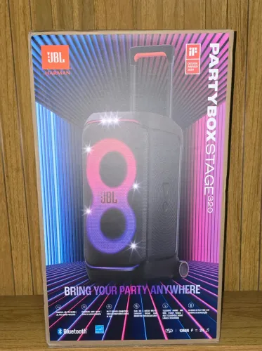 JBL PARTYBOX 320 ,LACRADA ORIGINAL NOTA FISCAL E GARANTIA.