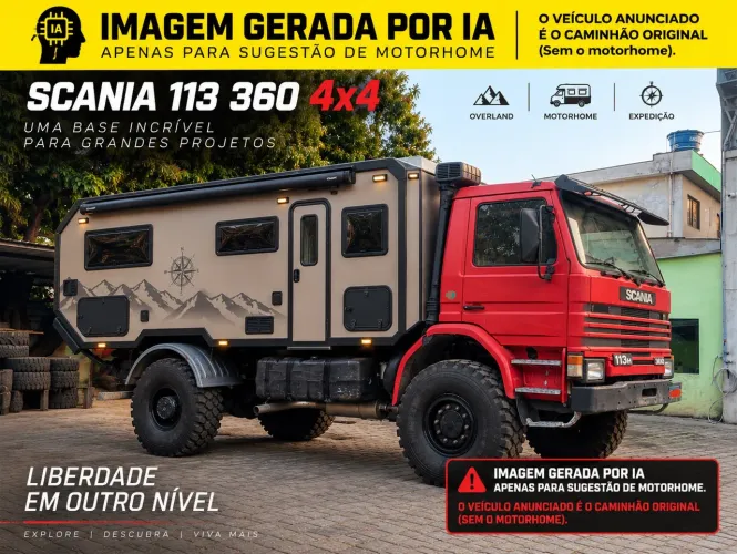 Vendo Scania 113 360cv 4x4 overland/motorhome