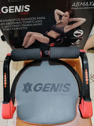 PLATAFORMA ABDOMINAL ABMAX GENIS POLISHOP ORIGINAL COMPLETA NOVÍSSIMA.