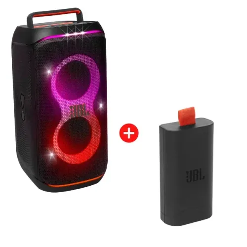 Caixa JBL PartyBox Club 120 160W + Bateria Portátil JBL FRETE GRÁTIS