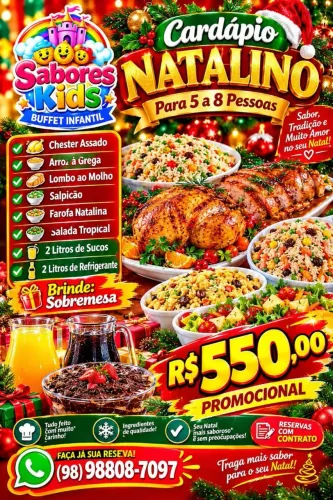 Ceia de natal vários pacotes