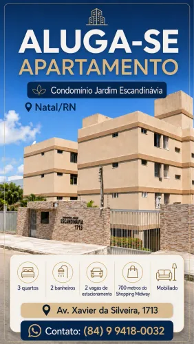 Apartamento mobiliado 700m do Midway